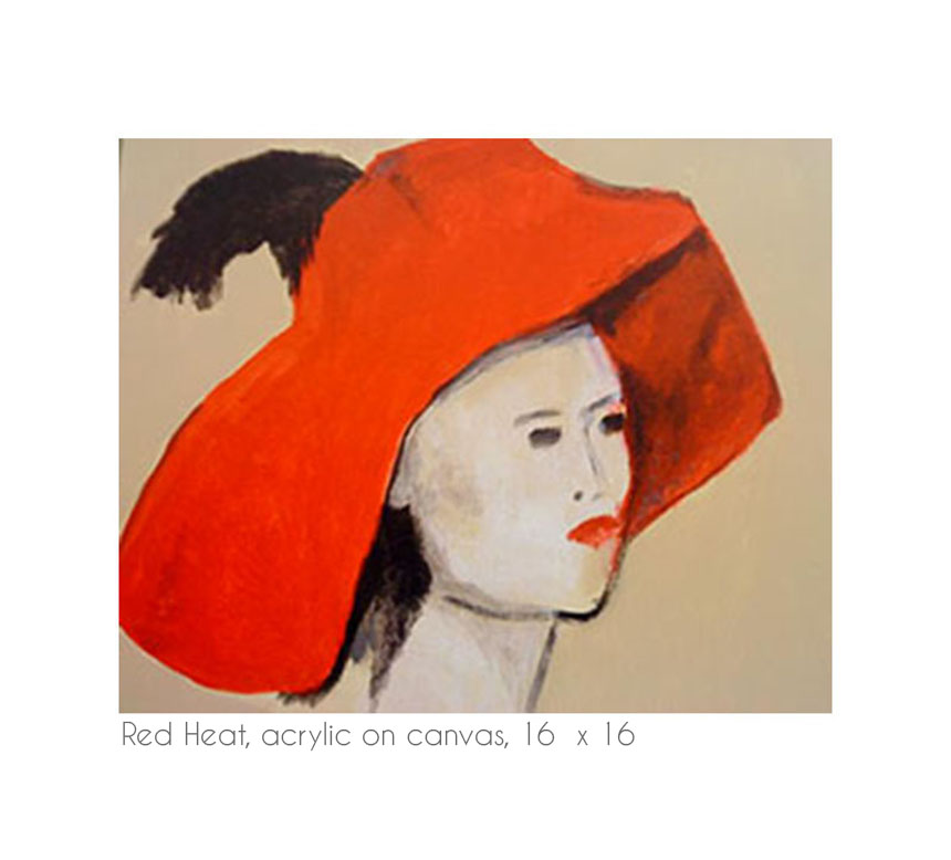  women head with hat